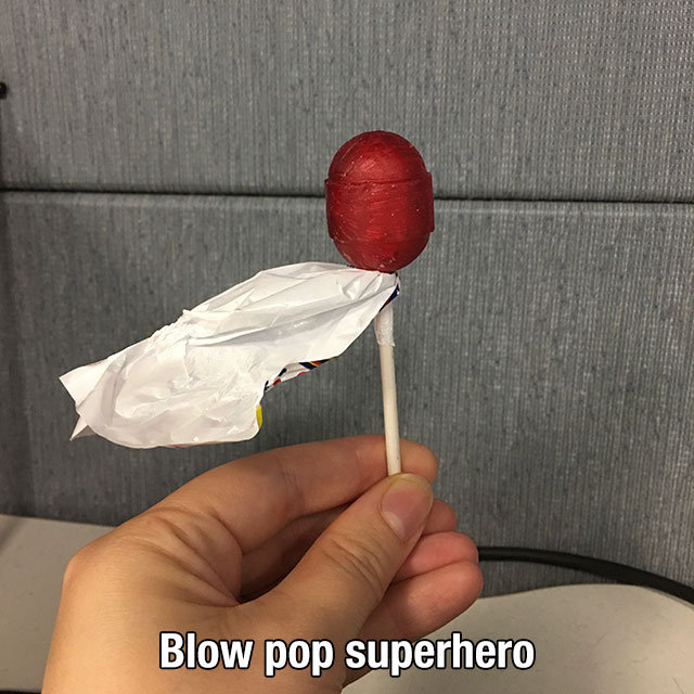 thumb - Blow pop superhero