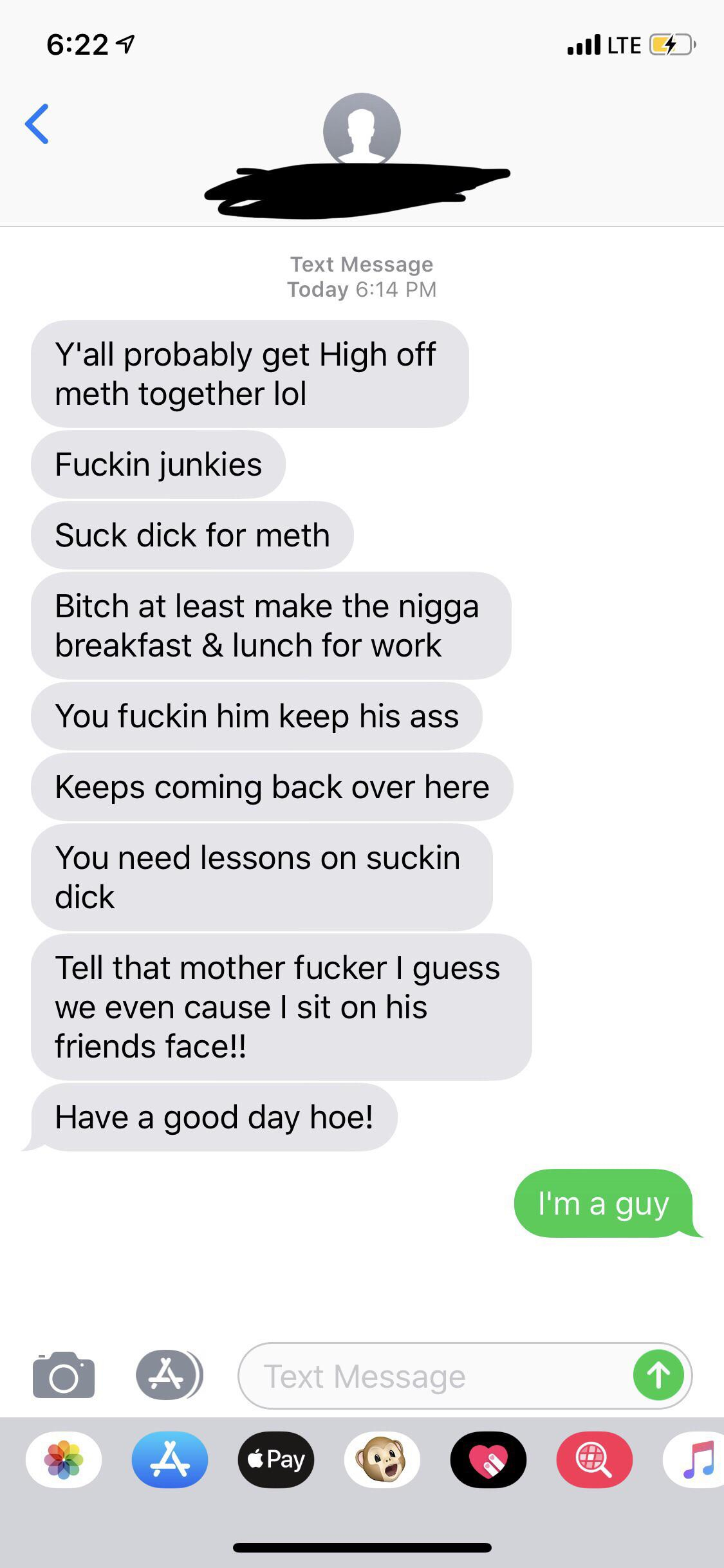 break up with your girlfriend lyric prank - ..| Lte C Text Message Today Y'all probably get High off meth together lol Fuckin junkies Suck dick for meth Bitch at least make the nigga breakfast & lunch for work You fuckin him keep his ass Keeps coming back