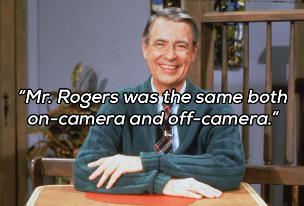 mr rogers sweater - "Mr. Rogers was the same both oncamera and offcamera."