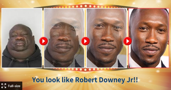 You look Robert Downey Jr!!