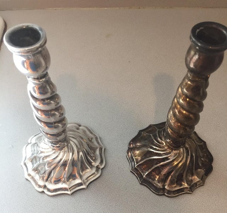 before and after brass