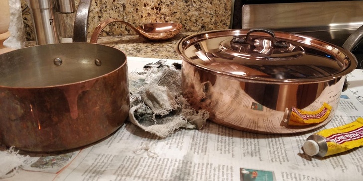 before and after cookware and bakeware