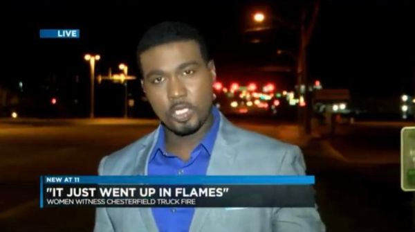 celeb lookalike photo caption - Live New At 11 "It Just Went Up In Flames" Women Witness Chesterfield Truck Fire