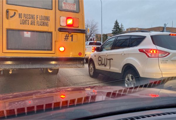 mid size car - No Passing If Loading Lights Are Flashing