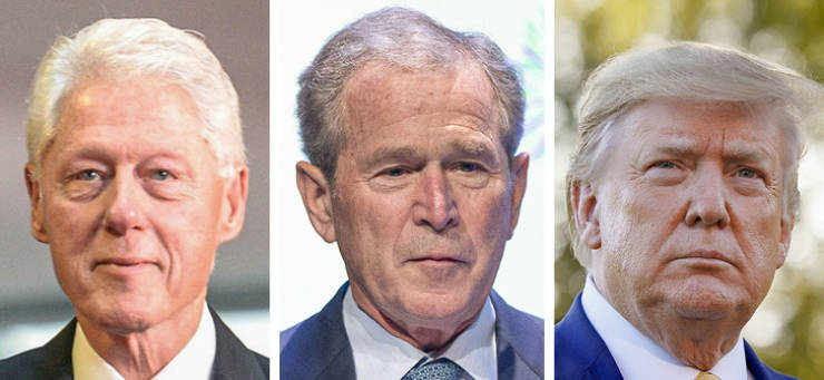 Bill Clinton, George Walker Bush, Donald Trump — 73