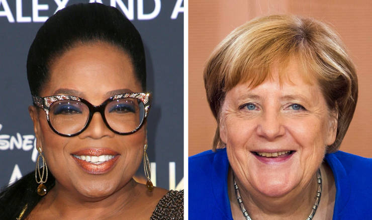 Oprah Winfrey, Angela Merkel — 65