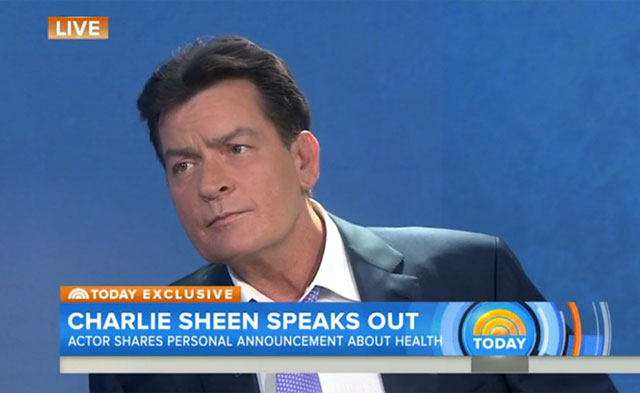 Live A Today Exclusive Charlie Sheen Speaks Out Actor Personal Announcement About Health Eaks Out Co. Today