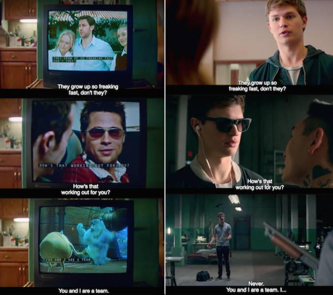 baby driver film quotes - They grow up so freaking fast, don't they? They grow up so freaking fast, dont they? Cons That Worker Det Fort How's that working out for you? How's that worlding out for you? You and I are a team. Never. You and I are a team. I.