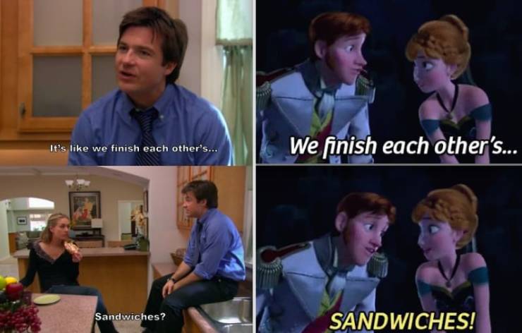 baby driver easter eggs - It's we finish each other's... We finish each other's... Sandwiches? Sandwiches!