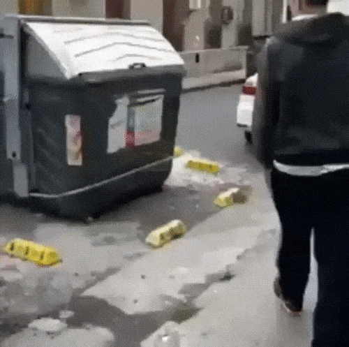 funny dumpster gif