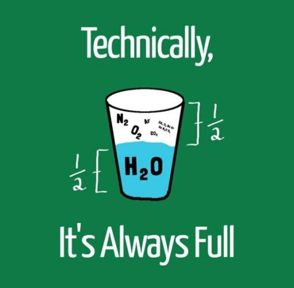 funny science - Technically, It's Always Full
