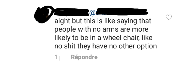 lyrics - aight but this is saying that people with no arms are more ly to be in a wheel chair, no shit they have no other option 11 Rpondre