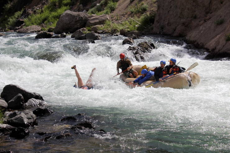 perfect timing rafting funny fail