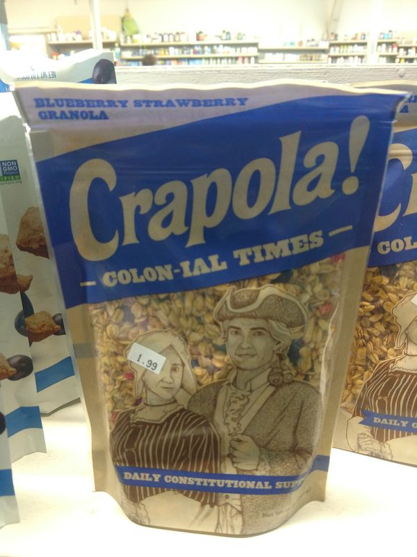 sh En Blurry Strawberry Granola Crapola! Col Colonial Times 1.99 Daily C Daily Constitutional Sur