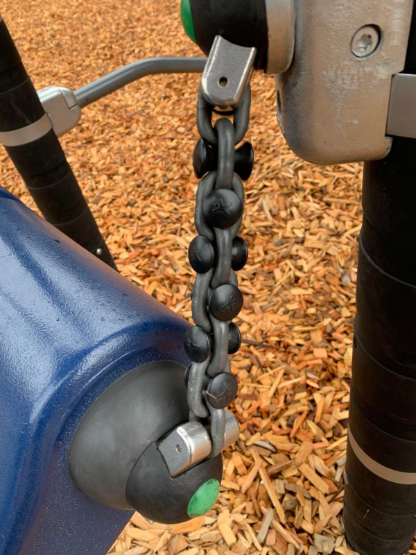 “Chain plugs on a playground so fingers don’t get pinched”