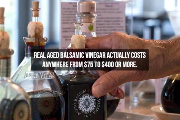 Balsamic vinegar - Real Aged Balsamic Vinegar Actually Costs Anywhere From $75 To $400 Or More. Lside Varie Sama Oba Pragov Ace Igp