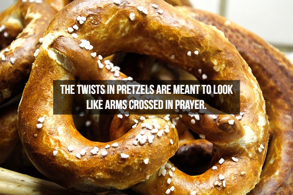 pretzel - The Twists In Pretzels Are Meant To Look Arms Crossed In Prayer.