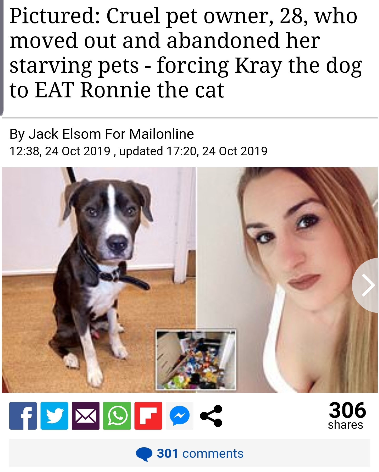 cameron mitchell the glee project - Pictured Cruel pet owner, 28, who moved out and abandoned her starving pets forcing Kray the dog to Eat Ronnie the cat By Jack Elsom For Mailonline , , updated , 306 301