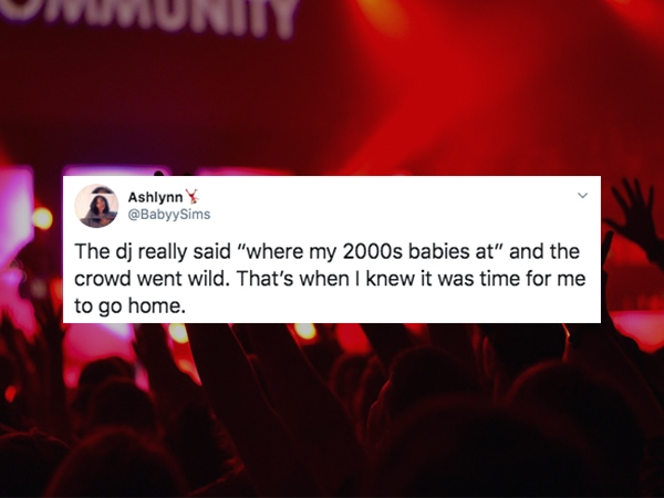 raising hand on concert - Munii Ashlynn The dj really said "where my 2000s babies at" and the crowd went wild. That's when I knew it was time for me to go home.