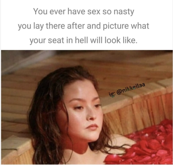 devon aoki ngentot - You ever have sex so nasty you lay there after and picture what your seat in hell will look . ig