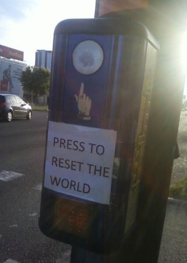 only gamers will find it funny - Press To Reset The World
