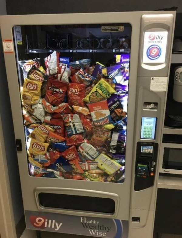 bad vending machines - Silly Veniro ots Eys Bus uod Laus Healthy Wealthy Wise