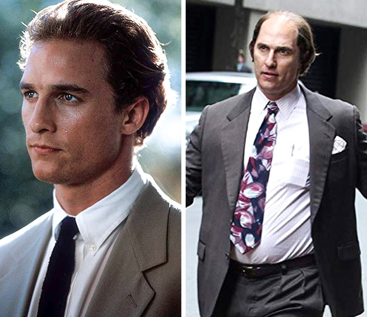 In order to gain weight for his role as Kenny Wells for the movie Gold, Matthew McConaughey indulged in an unhealthy lifestyle. He wanted to align with the character so deeply that he didn’t eat proper, healthy food for over 6 months, and after the shooting was done, he admitted he had a tough time returning to healthier ways of living.