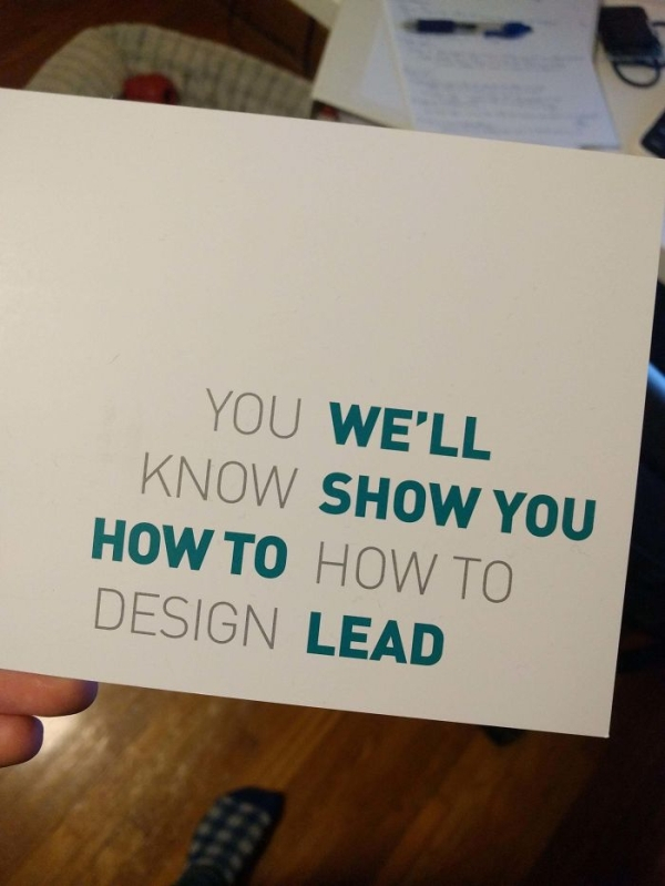 fail design fail - You We'Ll Know Show You How To How To Design Lead