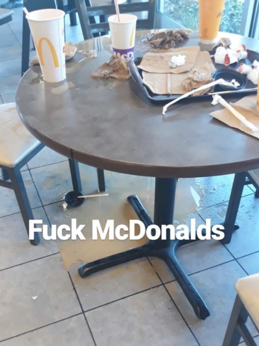 table - Fuck McDonalds