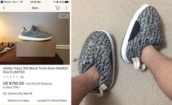 expectation vs reality joys of internet shopping - Search ...00 84 Item 1 of 7 Adidas Yeezy 350 Boost Turtle Dove AQ4832 Size 9 Limited 0 Us $750.00 Us $13.20 Shipping or Best Offer Est. Delivery Fri, Mar 24 Delivery in 4 days Located in United States
