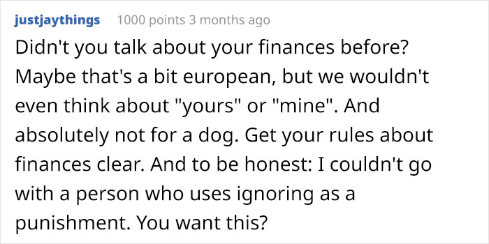 noble gas configuration for n3 - justjaythings 1000 points 3 months ago Didn't you talk about your finances before? Maybe that's a bit european, but we wouldn't even think about "yours" or "mine". And absolutely not for a dog. Get your rules about finance