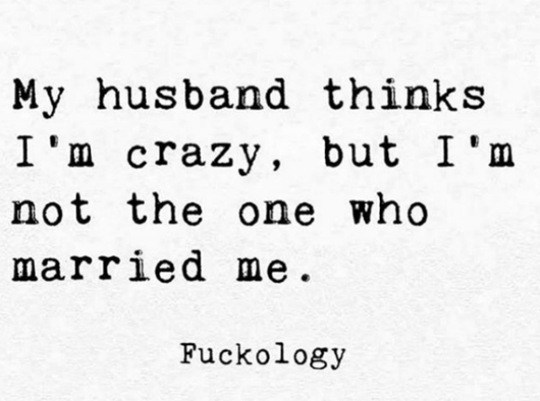 handwriting - My husband thinks I'm crazy, but I'm not the one who married me. Fuckology