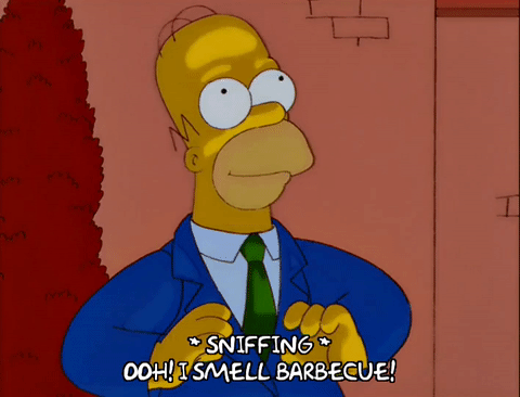 bbq gif - Sniffing Ooh! I Smell Barbecue!