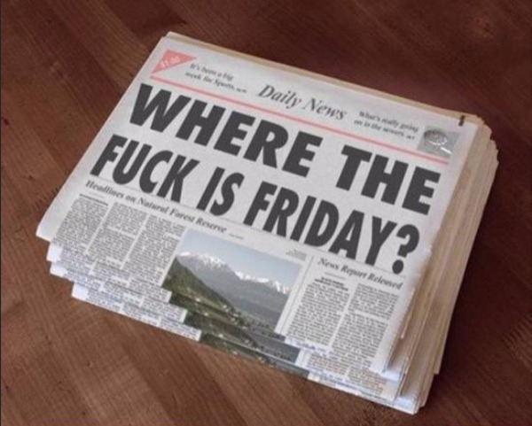 newspaper - . Daily News Where The Fuck Is Friday? Hawa Narr