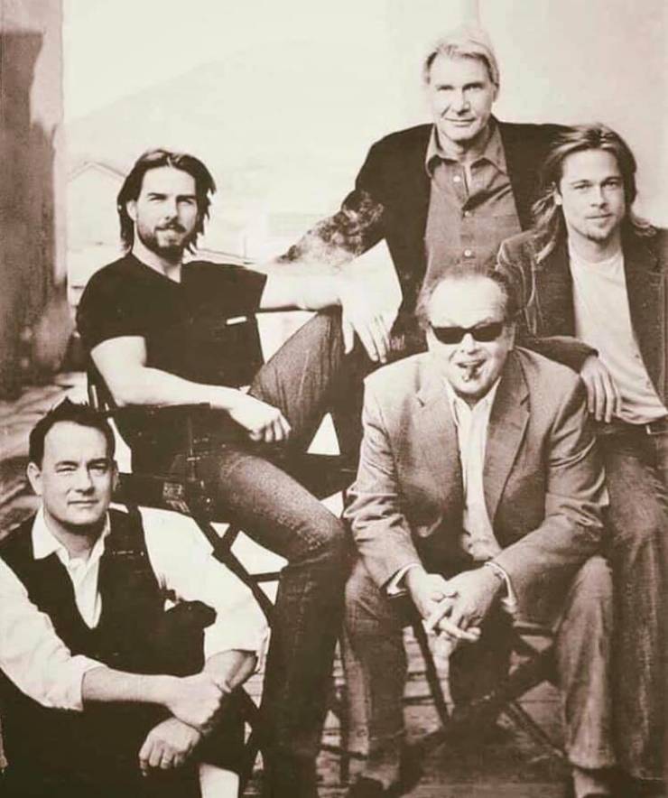 tom hanks tom cruise jack nicholson brad pitt and harrison ford