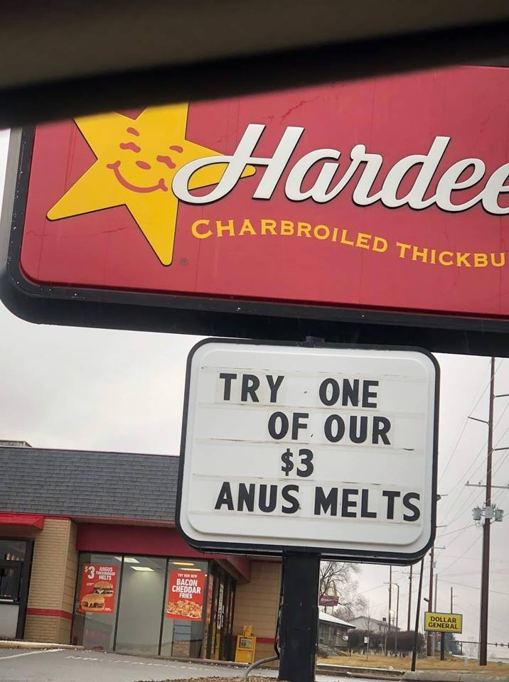 anus melt - Hardee Charbroiled Iled Thickbu Try One Of Our $3 Anus Melts 3 Bacon Cheddar Dollar General