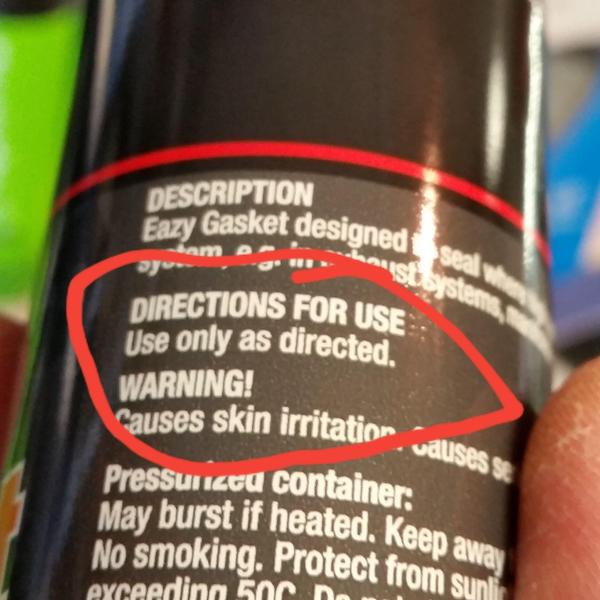 energy drink - Description Eazy Gasket designed Sam Da. irritation. valses se Directions For Use Use only as directed. Warning! Causes skin irritation Pressuriza container May burst if heated. Keen exceeding 500 om Sun No smoking. Protect from sun