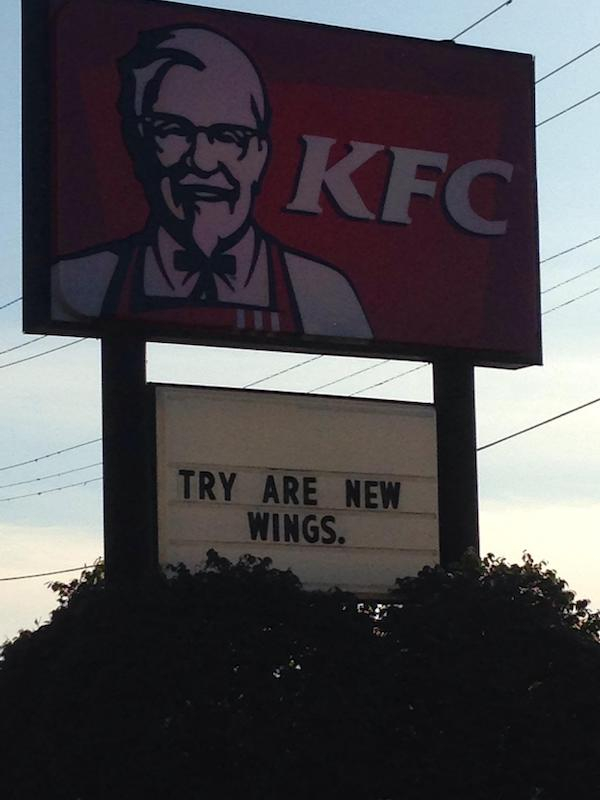 Kfc Try Are New Wings.