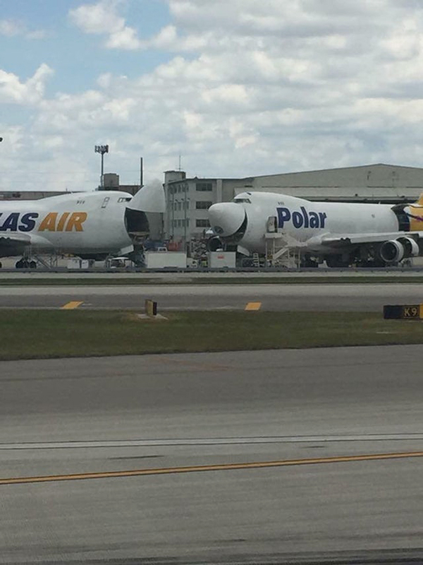 two jumbo jets cracking a joke - As Air Polar