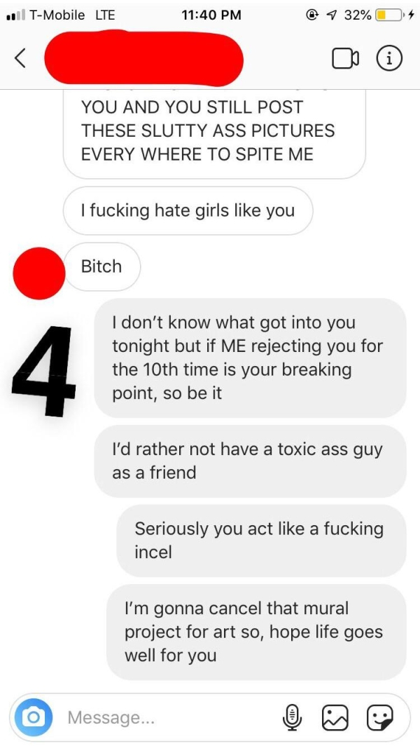 You And You Still Post These Slutty Ass Pictures Every Where To Spite Me I fucking hate girls you Bitch I don't know what got into you tonight but if Me rejecting you for the 10th time is your breaking point, so be it I'd rather not…
