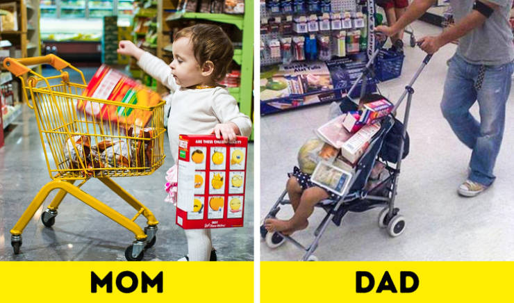 differences between a father and a mother - Es Mom Dad