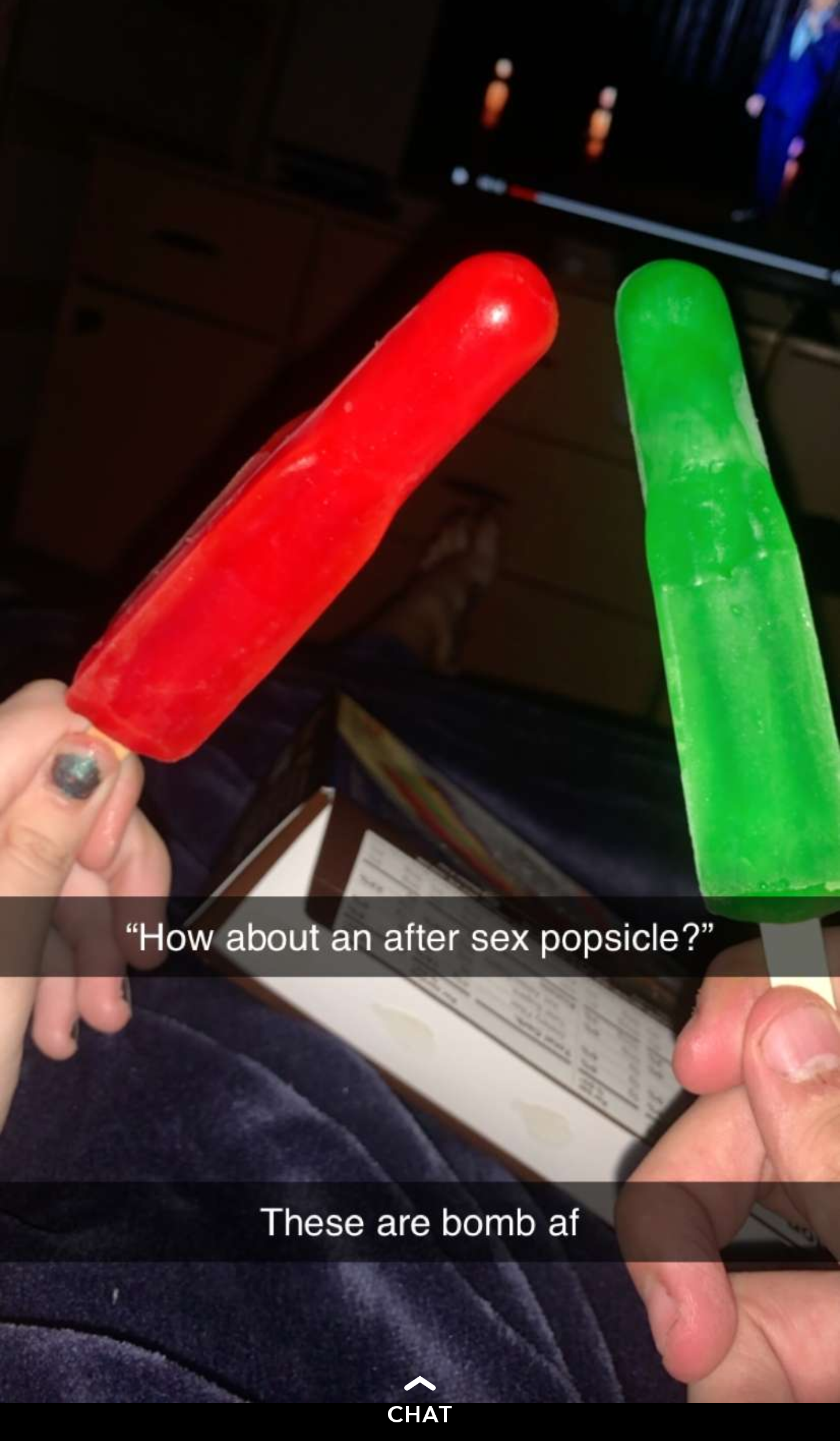 nail - "How about an after sex popsicle?" These are bomb af