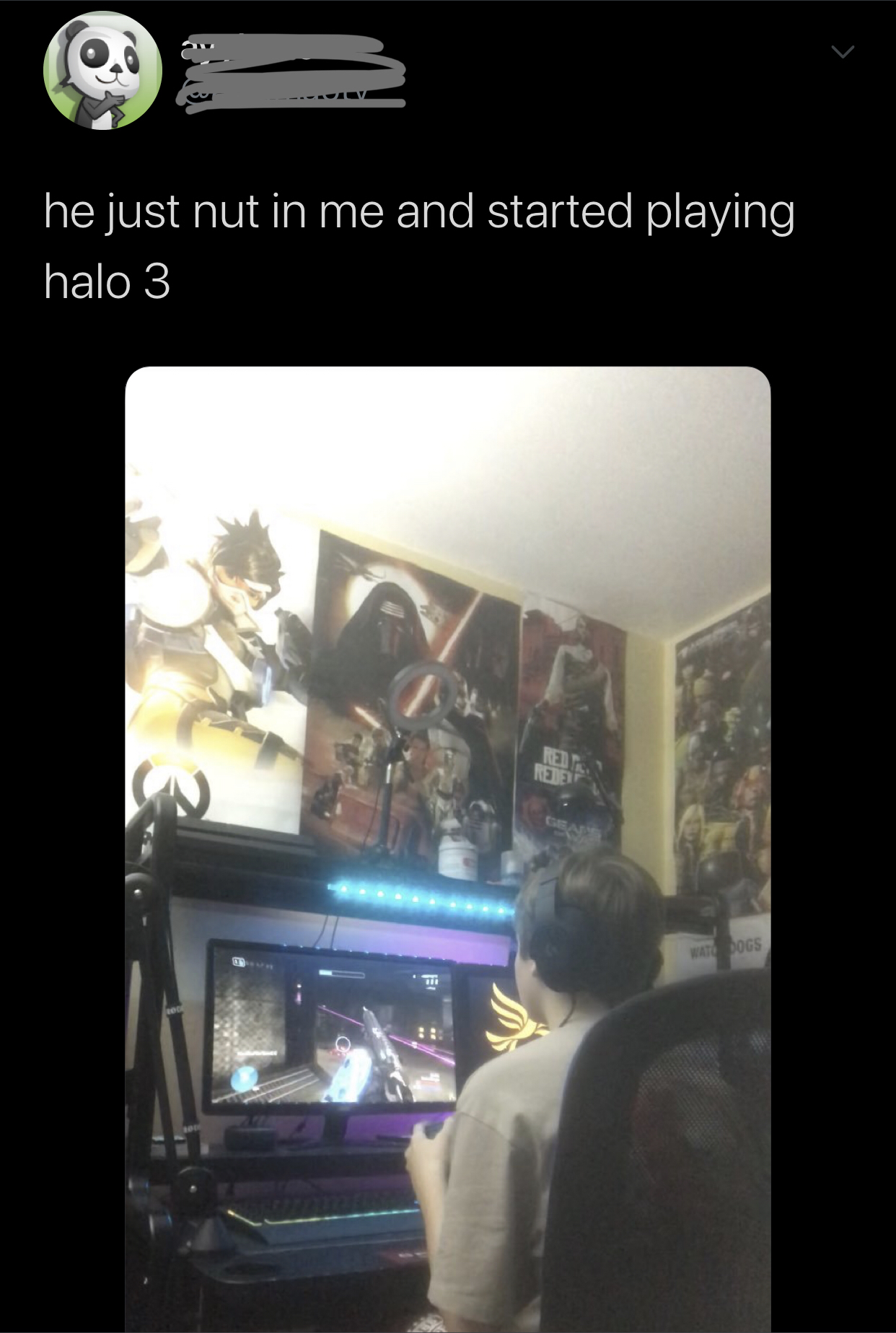 multimedia - he just nut in me and started playing halo 3