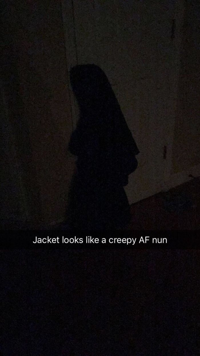 darkness - Jacket looks a creepy Af nun