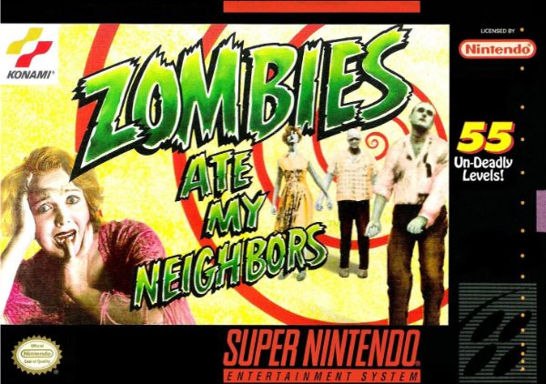 snes zombies ate my neighbors - Licensed By Nintendo Konami yar Vip 700 Md S OnDeadly Levels! Neighbors T Super Nintendo. Entertainment System