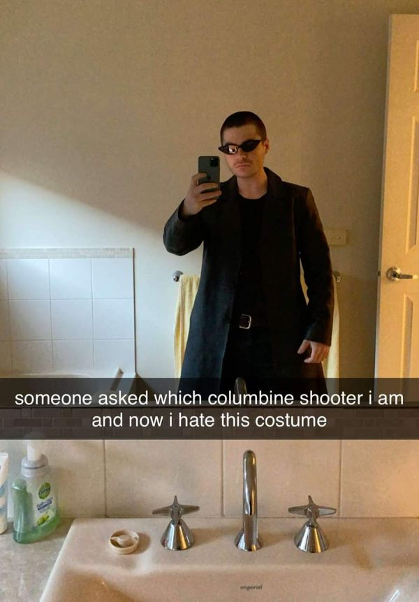 “Dressing up as a Matrix character…”