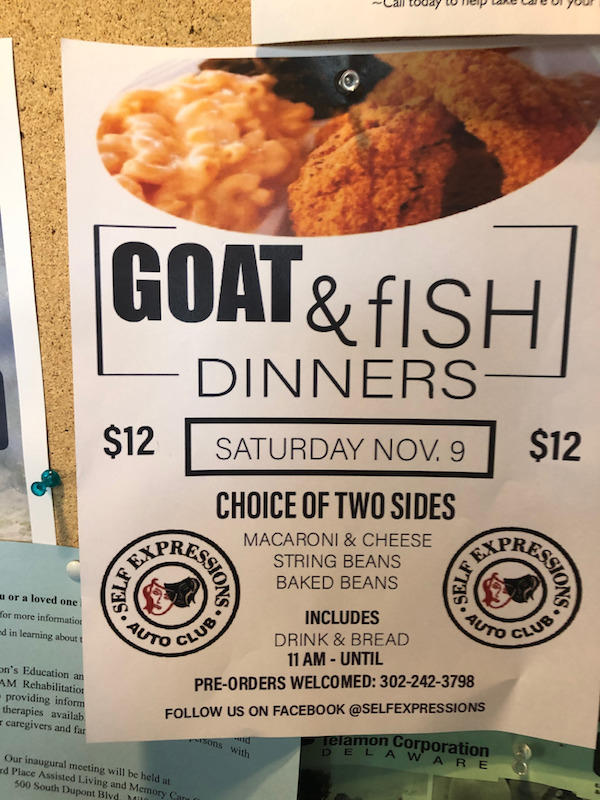 random pic snack - Call today I help leeu ! Goat & Fish Dinners $12 Saturday Nov. 9 $12 Choice Of Two Sides Ress X Fe Macaroni & Cheese String Beans Baked Beans or a loved one for more informatio ed in learning about 18 Club an's Education an Am Rehabilit