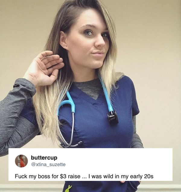 bad employees - buttercup Fuck my boss for $3 raise ... I was wild in my early 20s