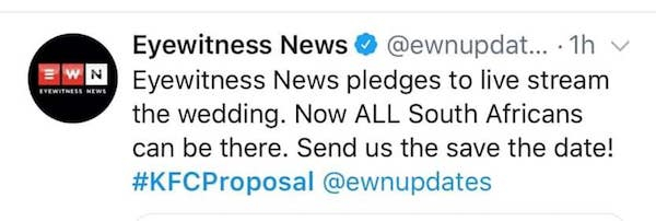 diagram - Eyewitness News ... 1h v Eyewitness News pledges to live stream the wedding. Now All South Africans can be there. Send us the save the date!
