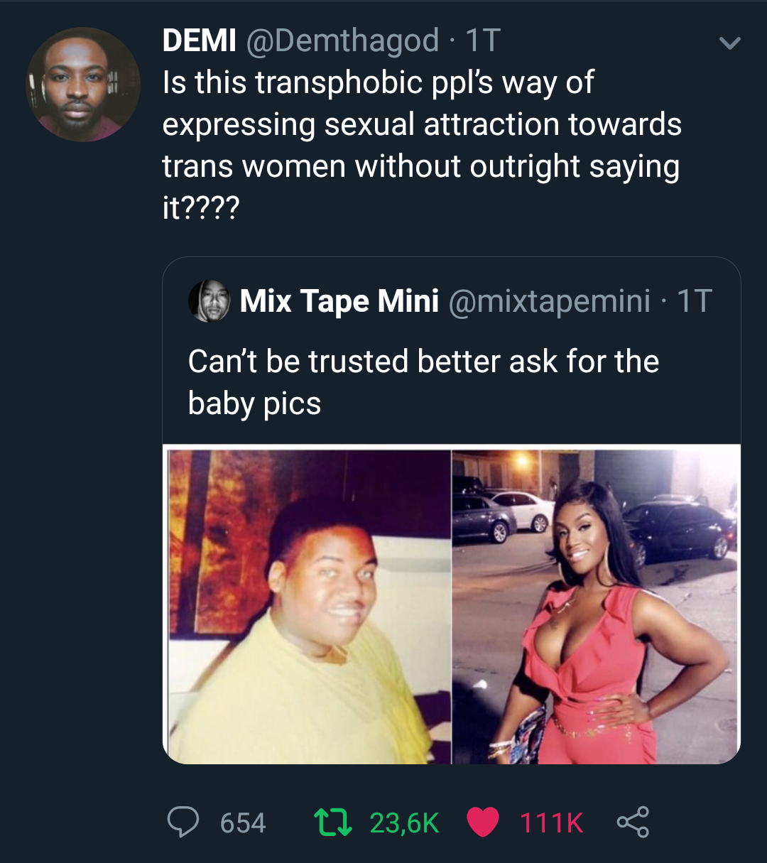 media - Demi 1T Is this transphobic ppl's way of expressing sexual attraction towards trans women without outright saying it???? Mix Tape Mini 11 Can't be trusted better ask for the baby pics 654 22